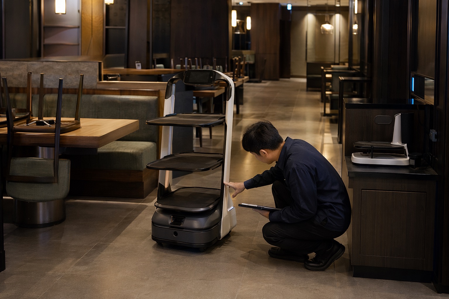 配膳ロボットの設備イメージ