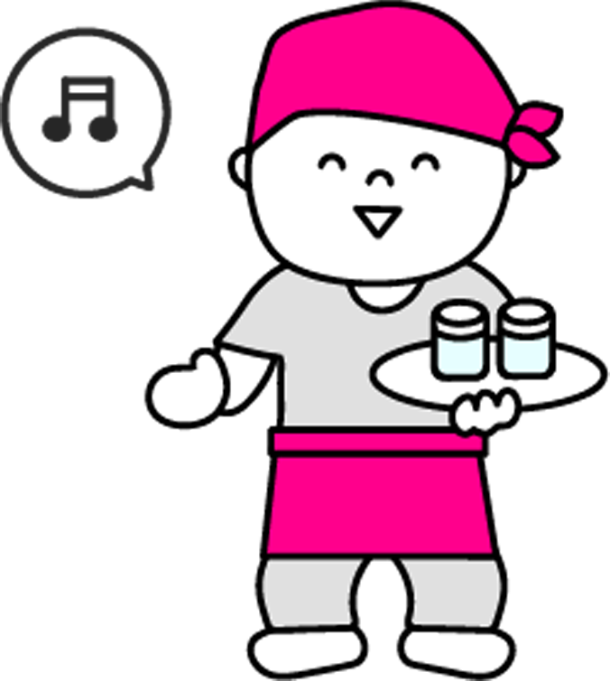 仕事中の従業員のイラスト