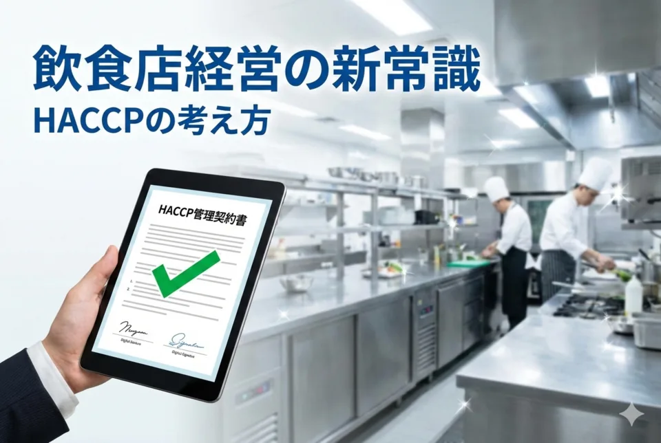 飲食店の食品衛生と清掃管理のイメージ